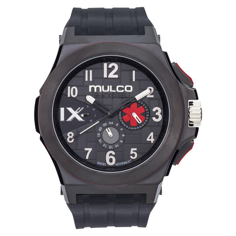 Mulco Blacksteel - Black with Red
