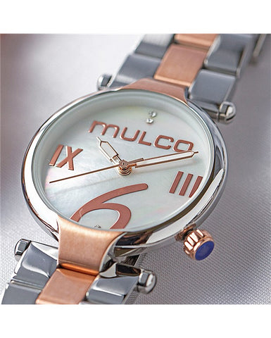 Mulco Mini Metal - White on Silver